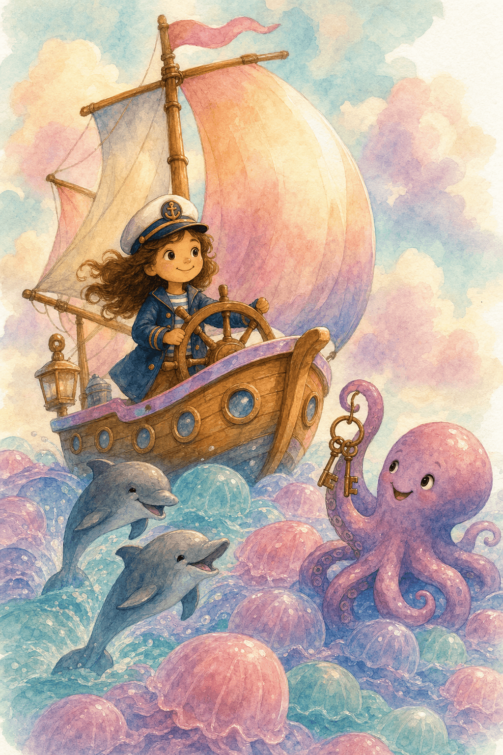 Example cover: Captain Ava and the Jelly Sea