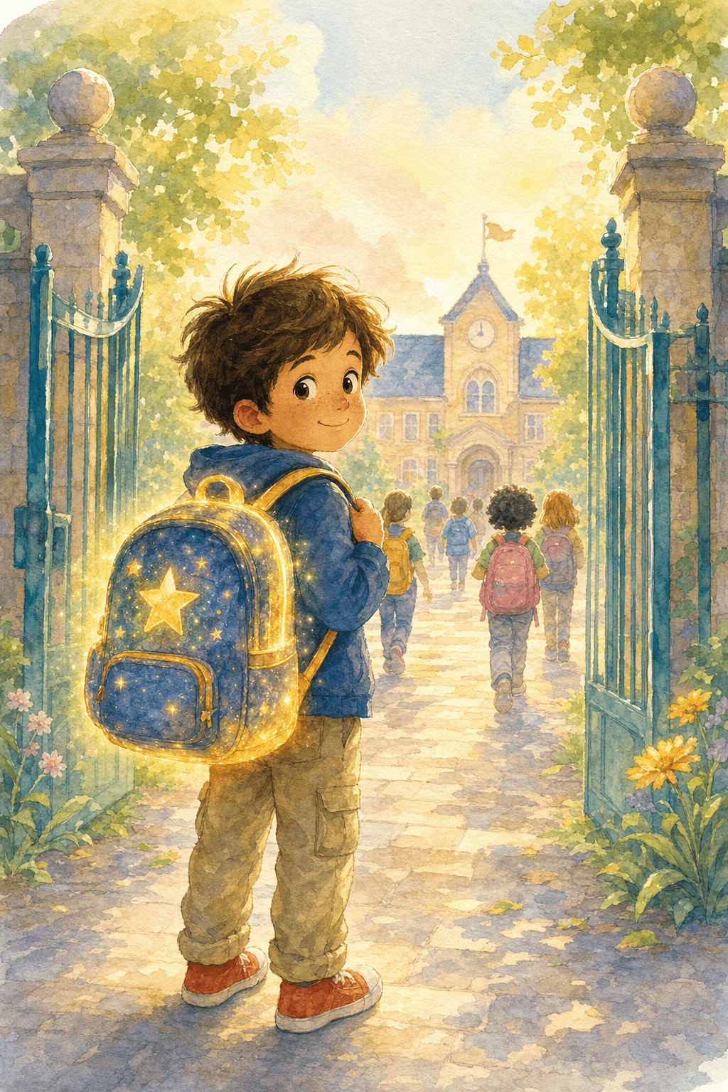 Example cover: Sam's Backpack of Brave